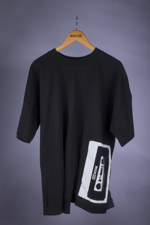 Oversize-Shirt - casette big - black – Bild 2