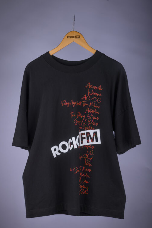Oversize-Shirt - bands - black – Bild 3