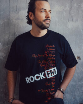 Oversize-Shirt – bands – black