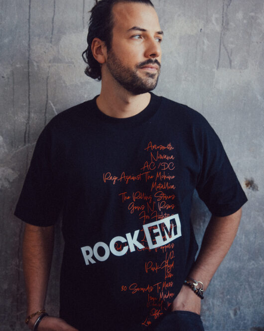 Oversize-Shirt – bands – black
