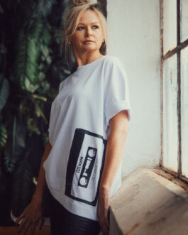 Oversize-Shirt – casette big – white