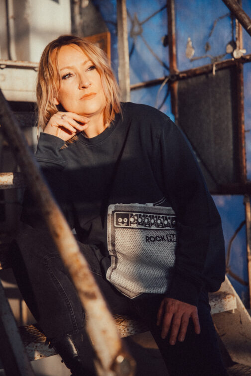 Vintage-Sweatshirt - AMP - G. Dyed Black Rock – Bild 2