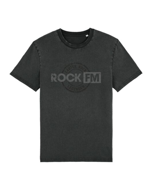 Vintage-T-Shirt – Lauter.Rock.Legenden – G. Dyed Black Rock